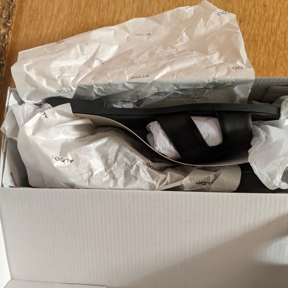 ALDO Women's Black Slide Sandals - Picture 5 of 6